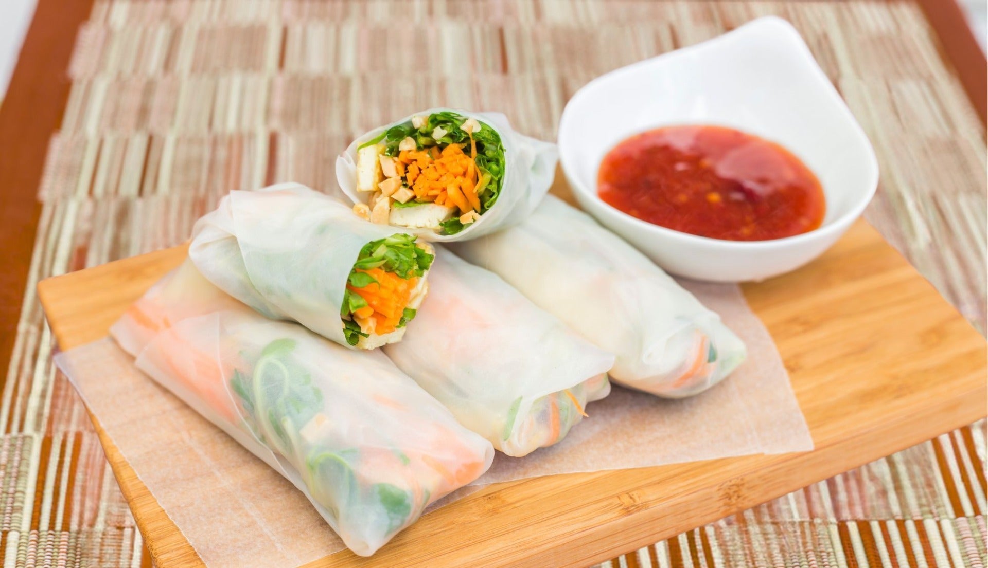 Recette rouleaux de printemps végétariens