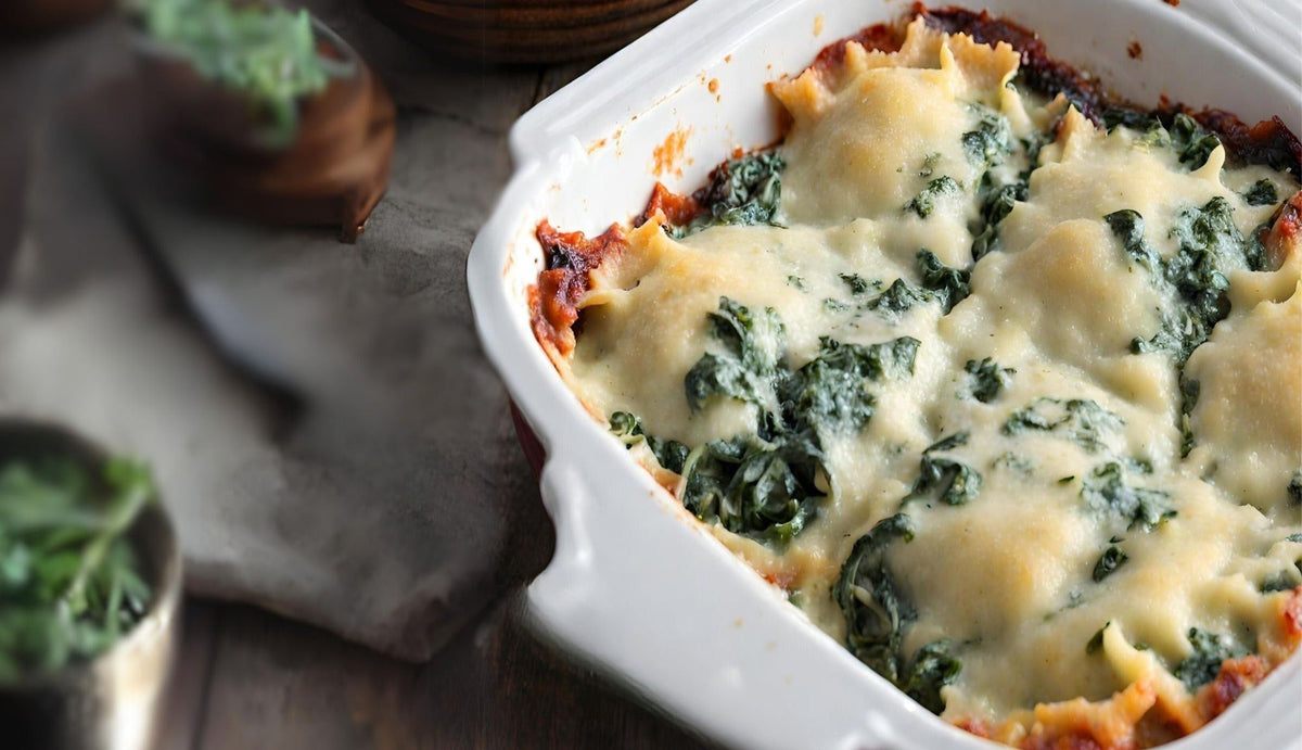 Recette gratin de ravioles aux épinards