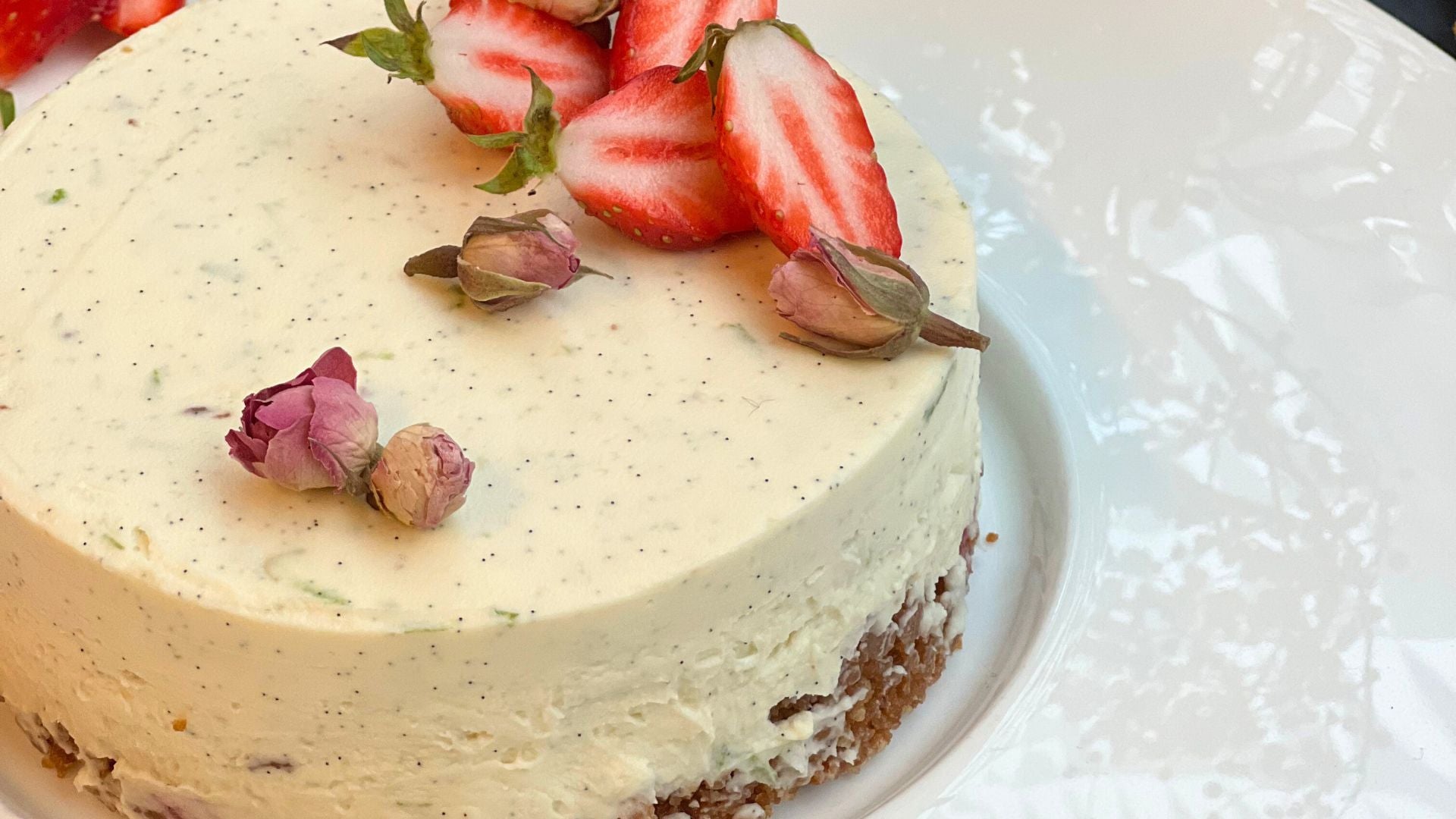 Recette Cheesecake aux fraises sans cuisson