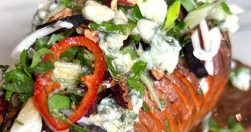 Recette Patate douce façon hasselback