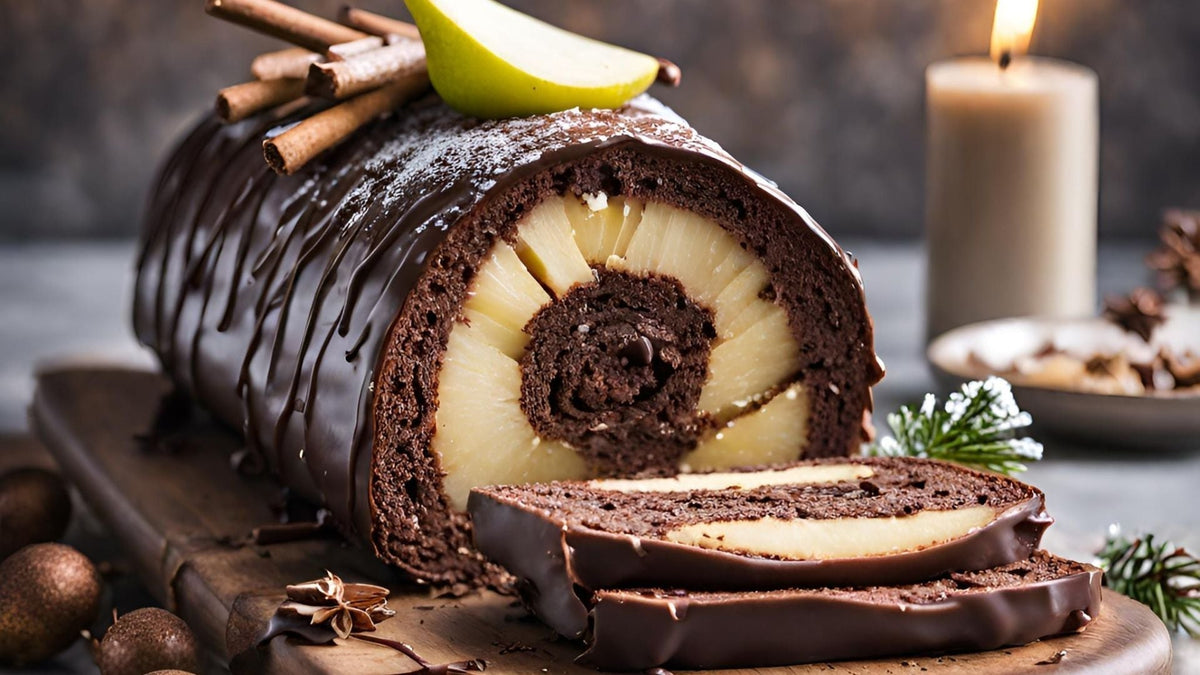 Recette bûche poire chocolat