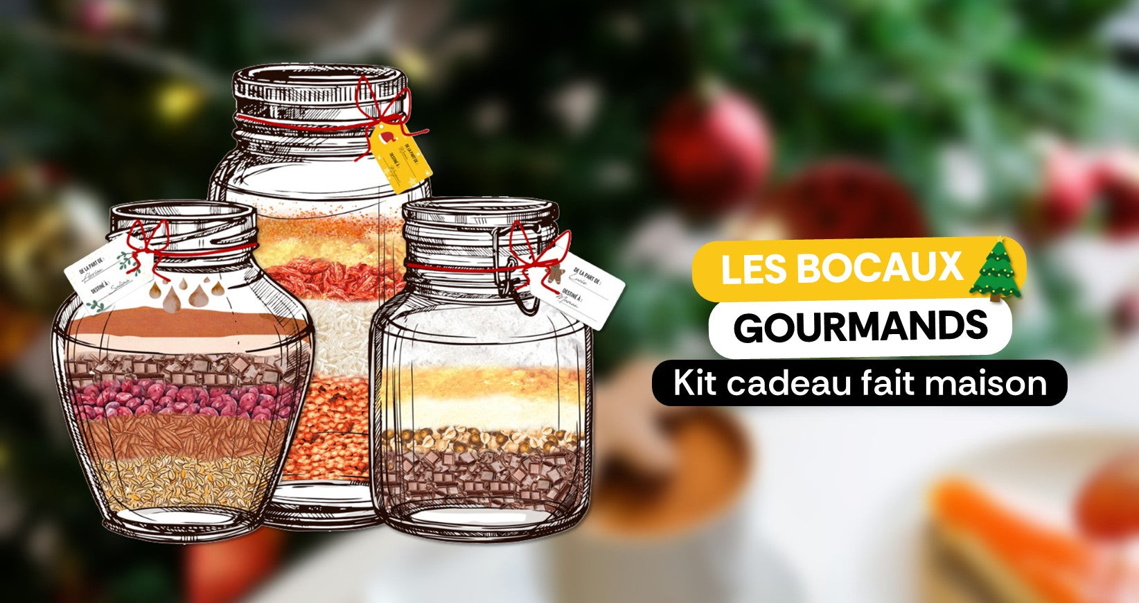 Idées de cadeaux écolo : Les kits gourmands en bocaux