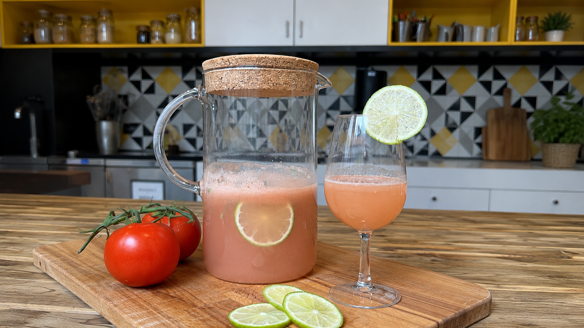 Recette anti gaspi : eau de tomate au basilic