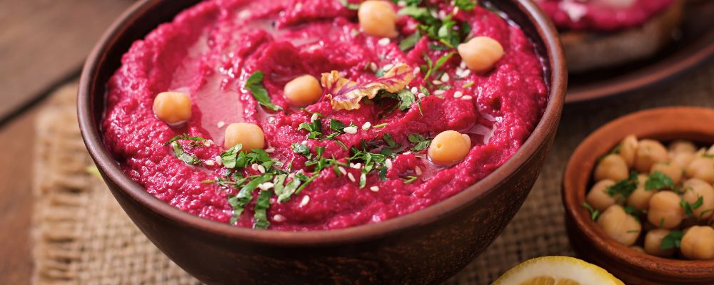 Recette houmous de betterave