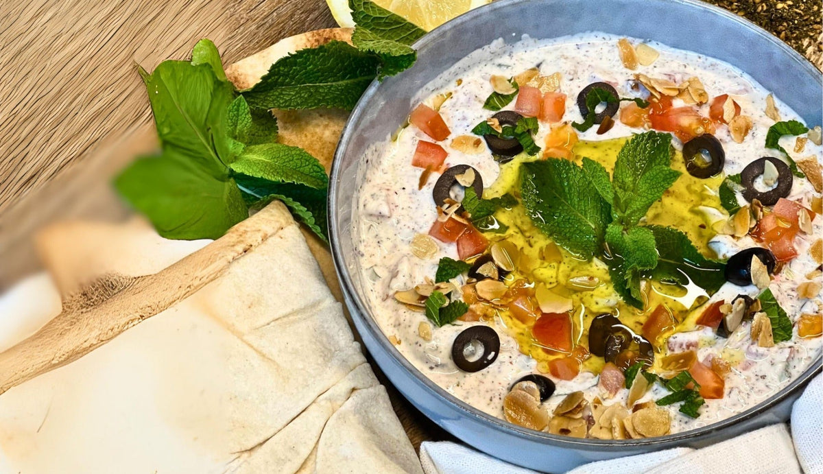 Recette labneh au zaatar