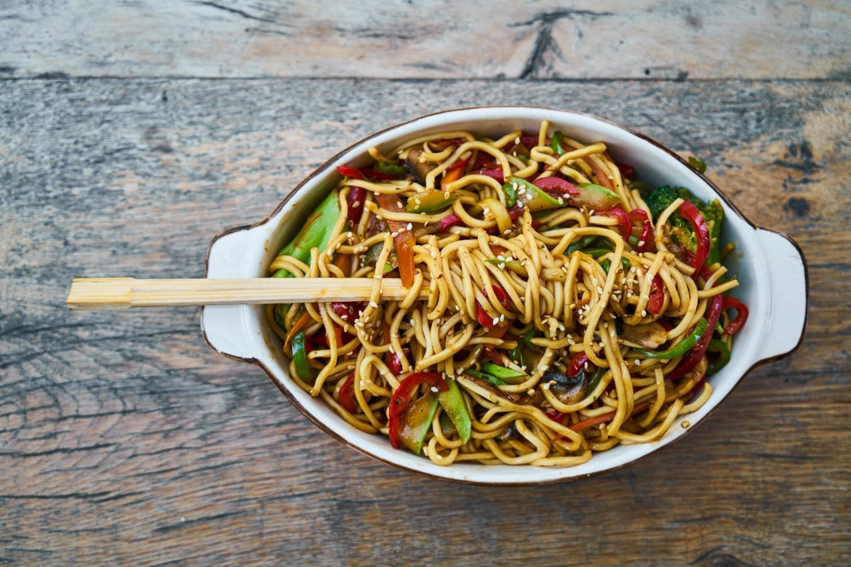 Recette nouilles sautées aux légumes