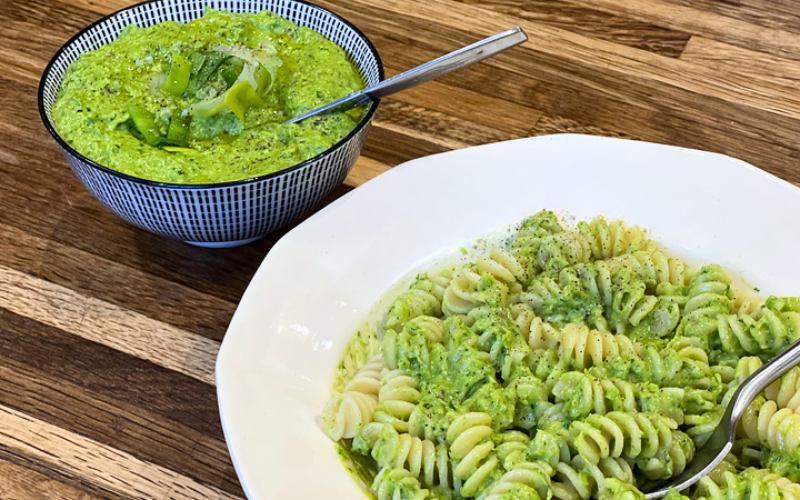 Recette pesto aux verts de poireaux