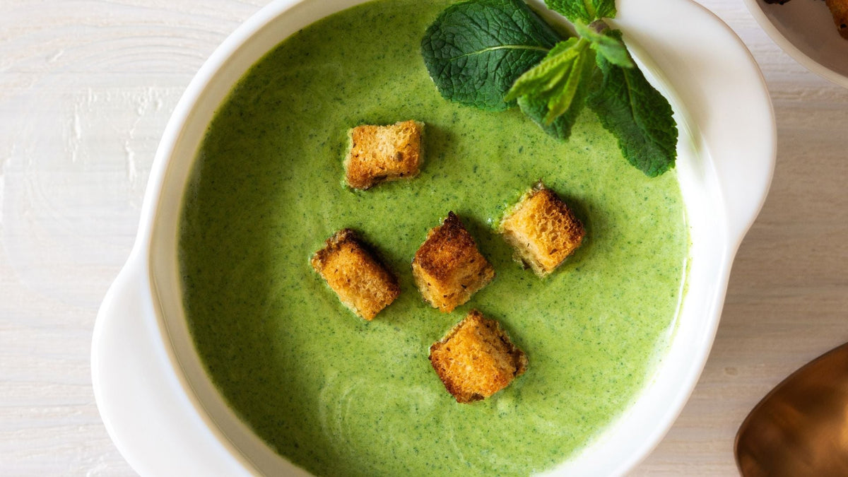 Recette velouté de petit pois menthe