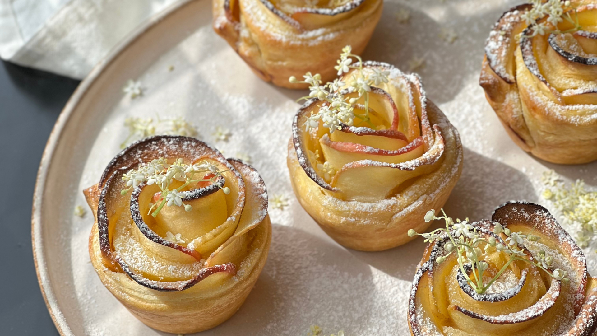 Recette tarte fleur de pomme
