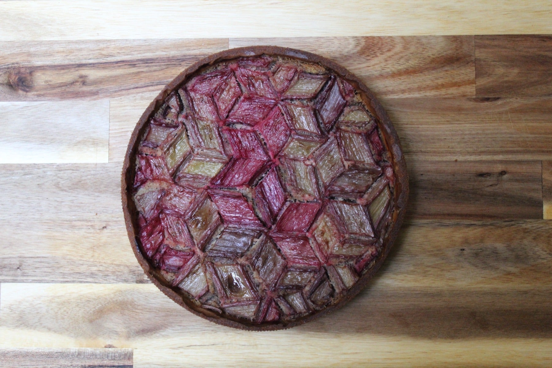 Recette tarte à la rhubarbe et fraise