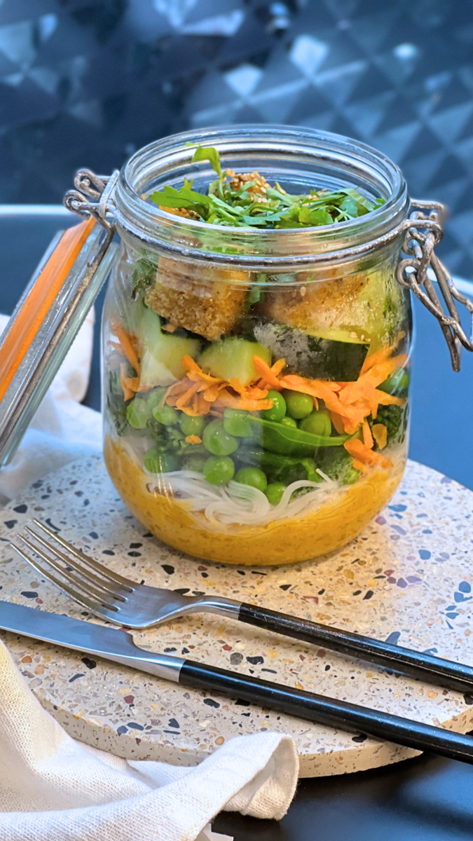 Recette salade en bocal