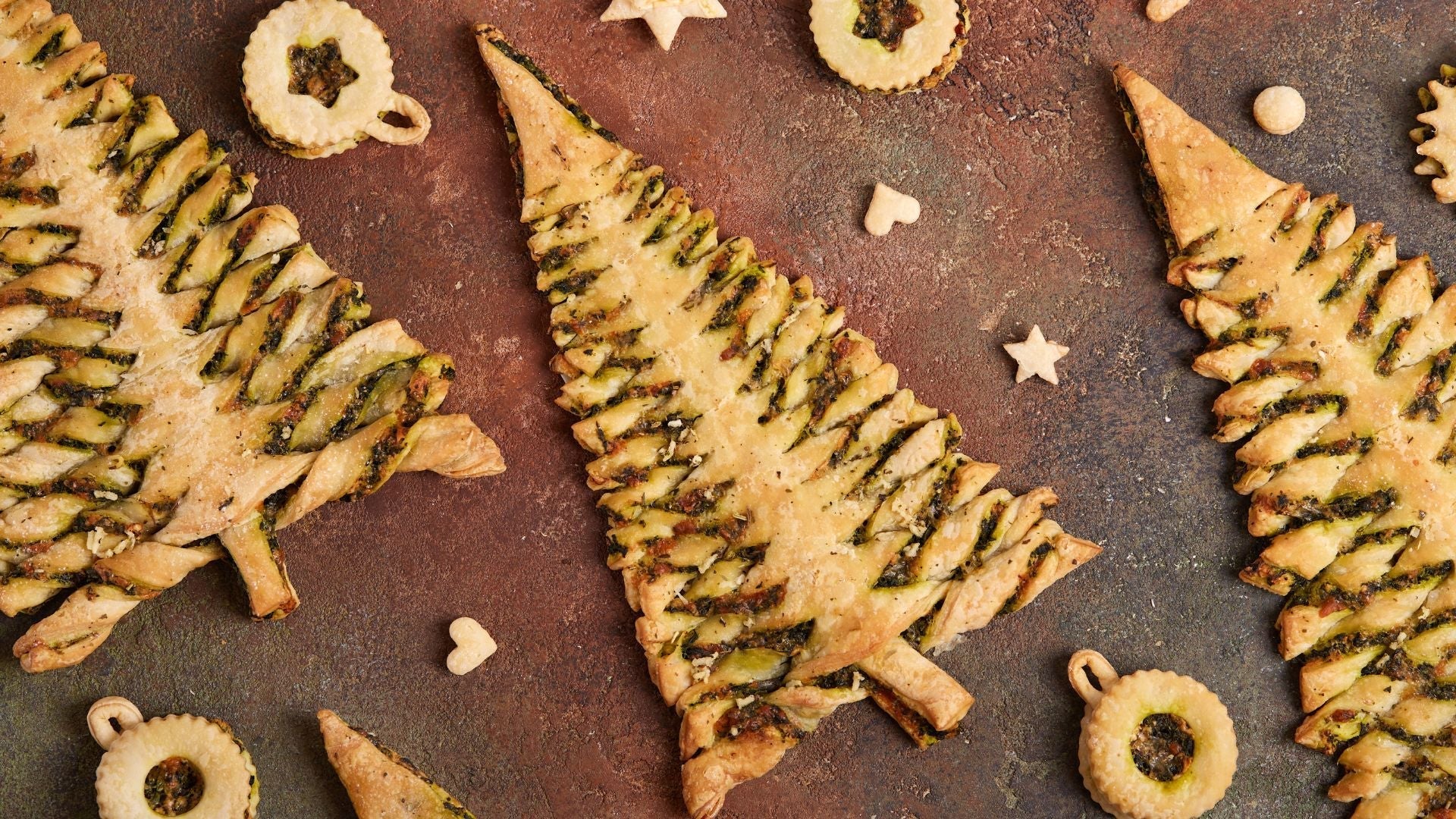 Recette Sapin feuilleté au pesto