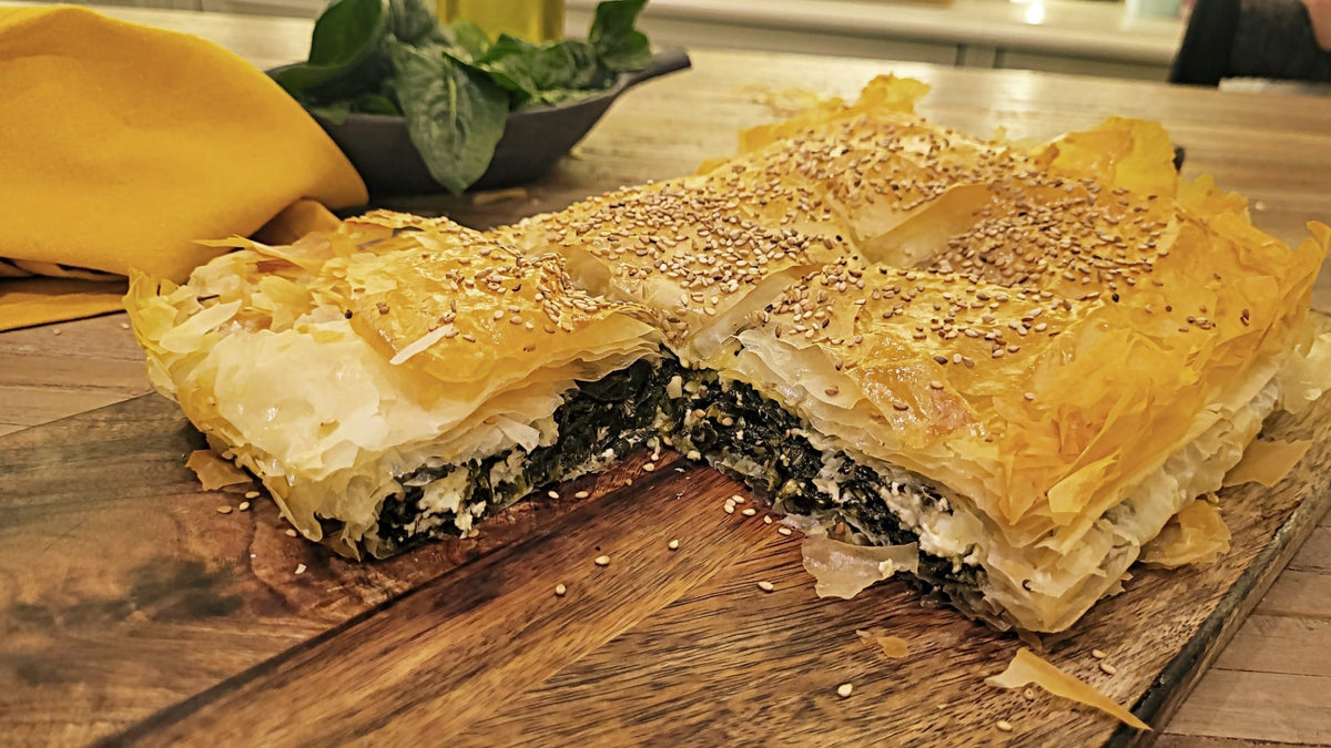 Recette spanakopita grecque féta et épinards
