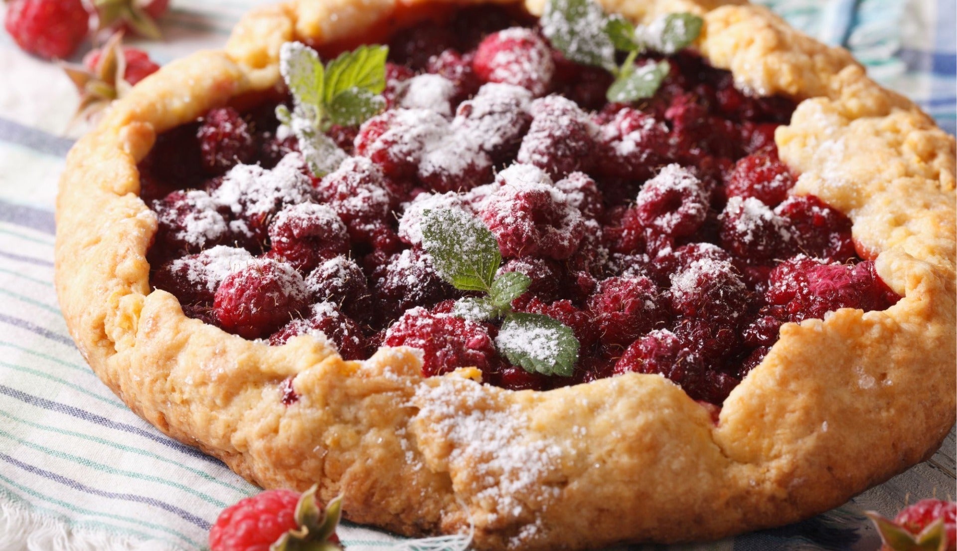 Recette tarte rustique aux framboises